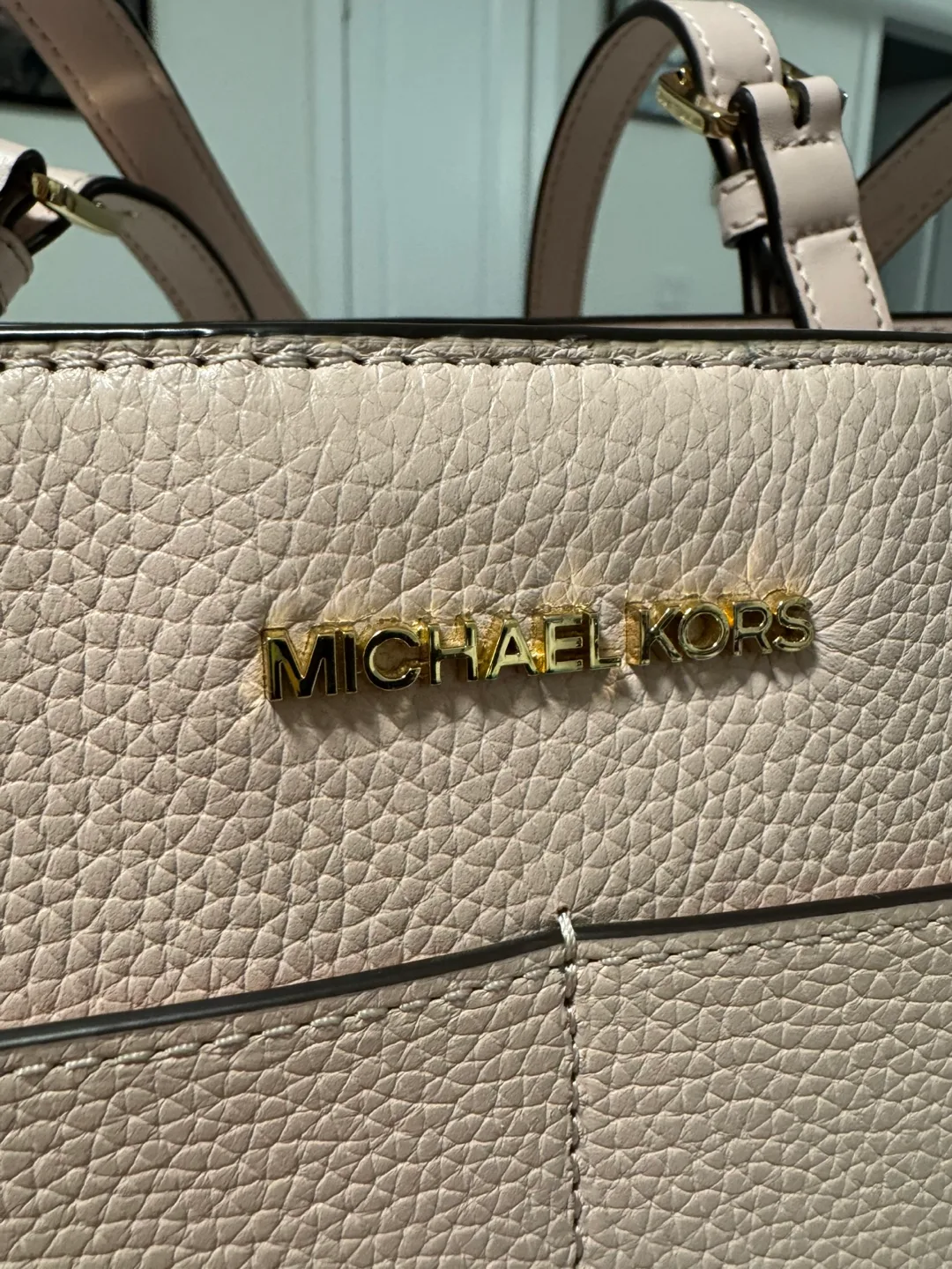 Michael Kors Pale Pink Leather Tote Bag image indicator(2)