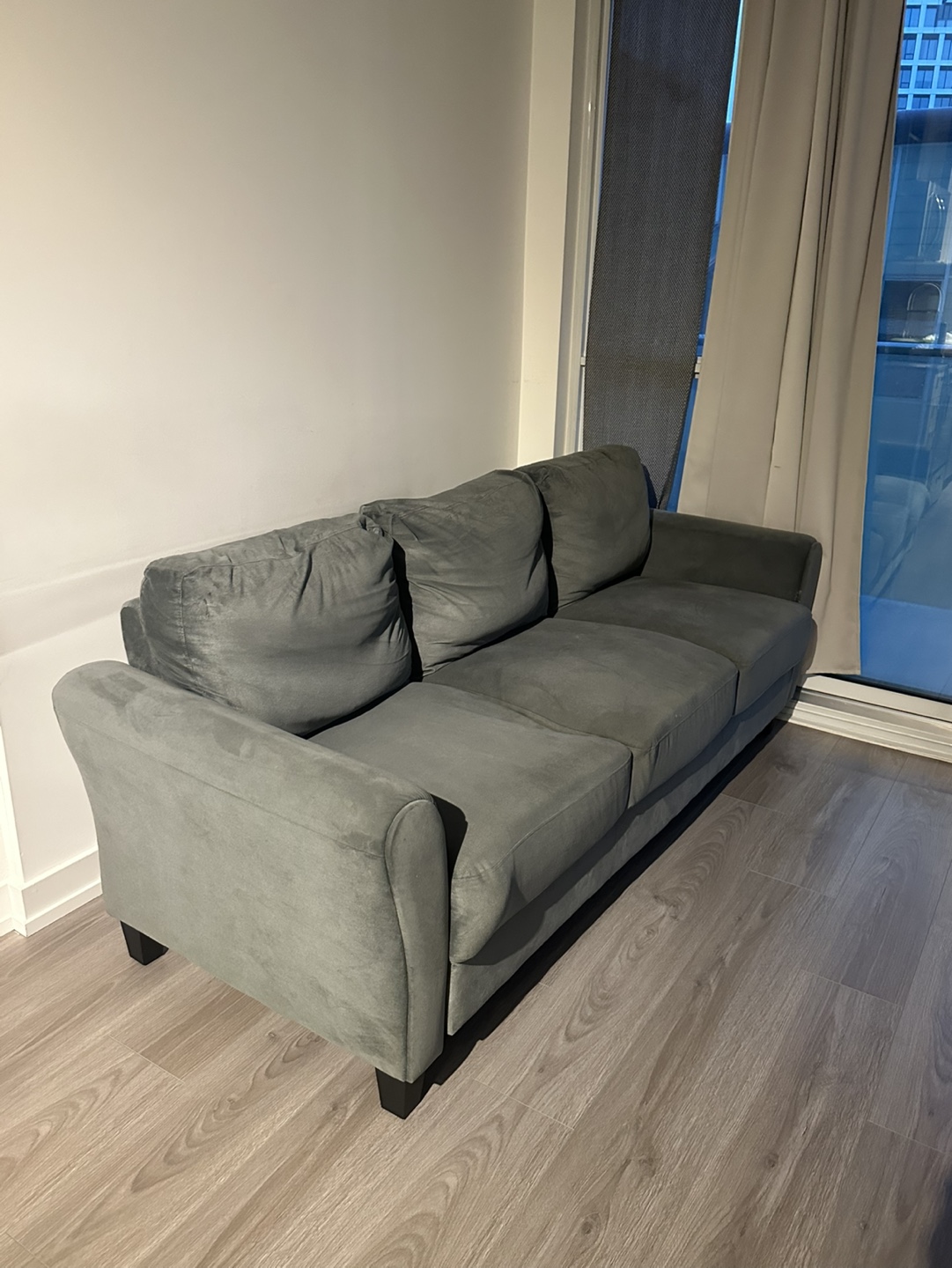 Grey Sofa - Three-seater