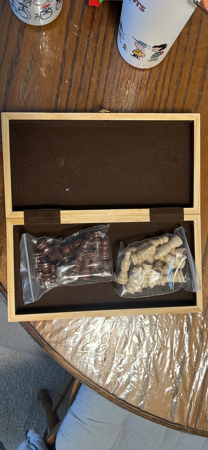 Wooden 3D Travel / Portable Chess - photo 5
