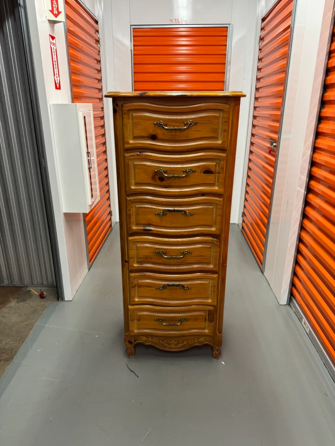 Tall Wooden Chest of Drawers thumbnail