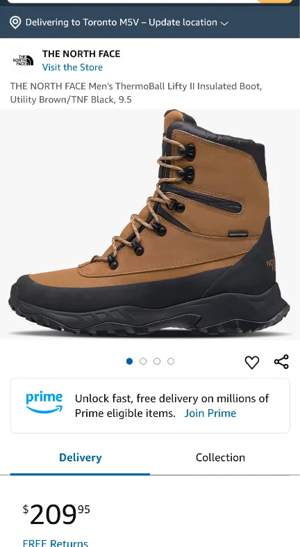 The North Face ThermoBall Lifty II Insulated Boots thumbnail