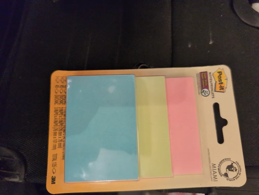 Post-it Super Sticky Notes, Pastel Colours -original packaging image indicator(2)