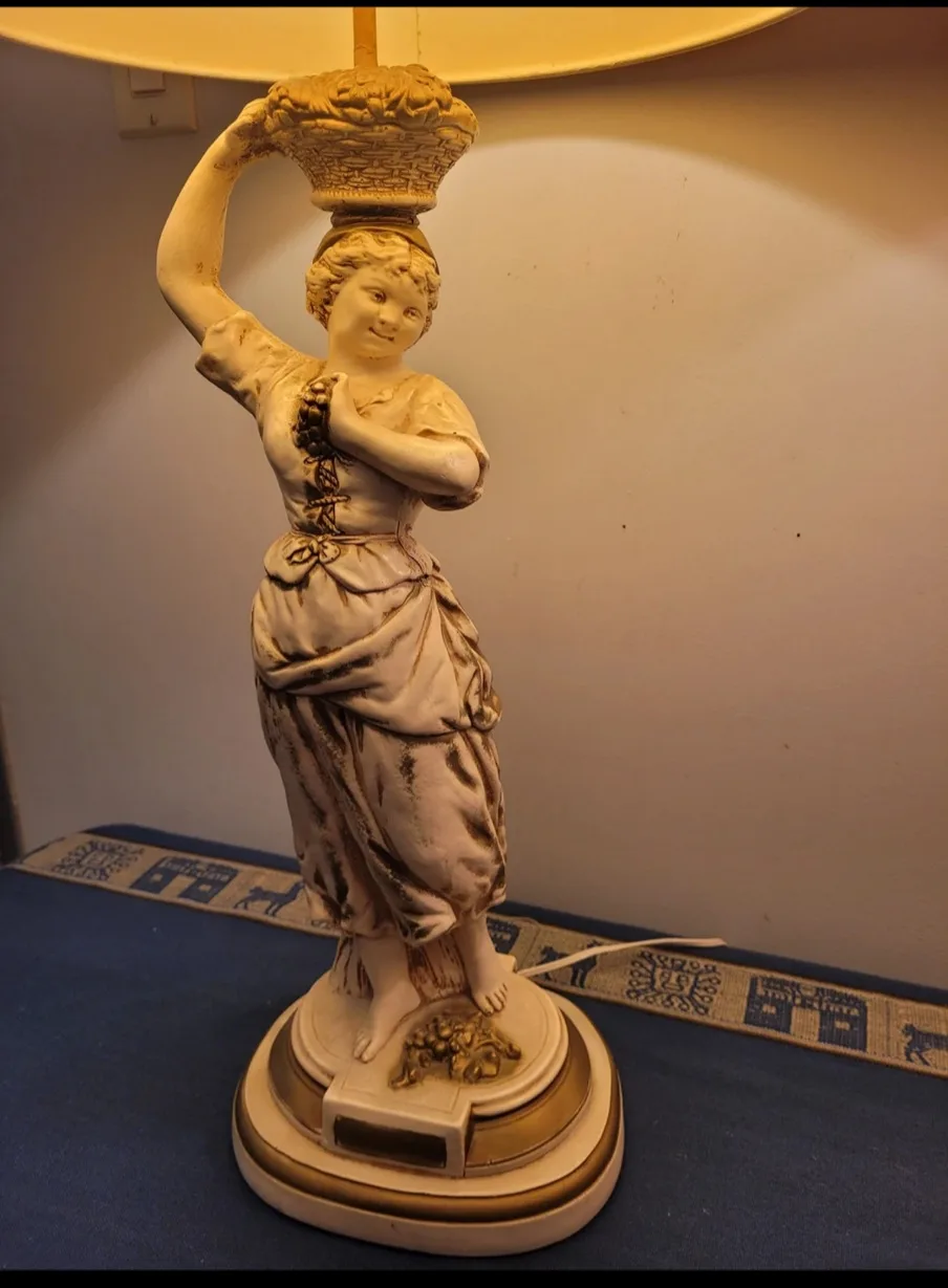 Pair of Vintage Figurine Table Lamps image indicator(3)