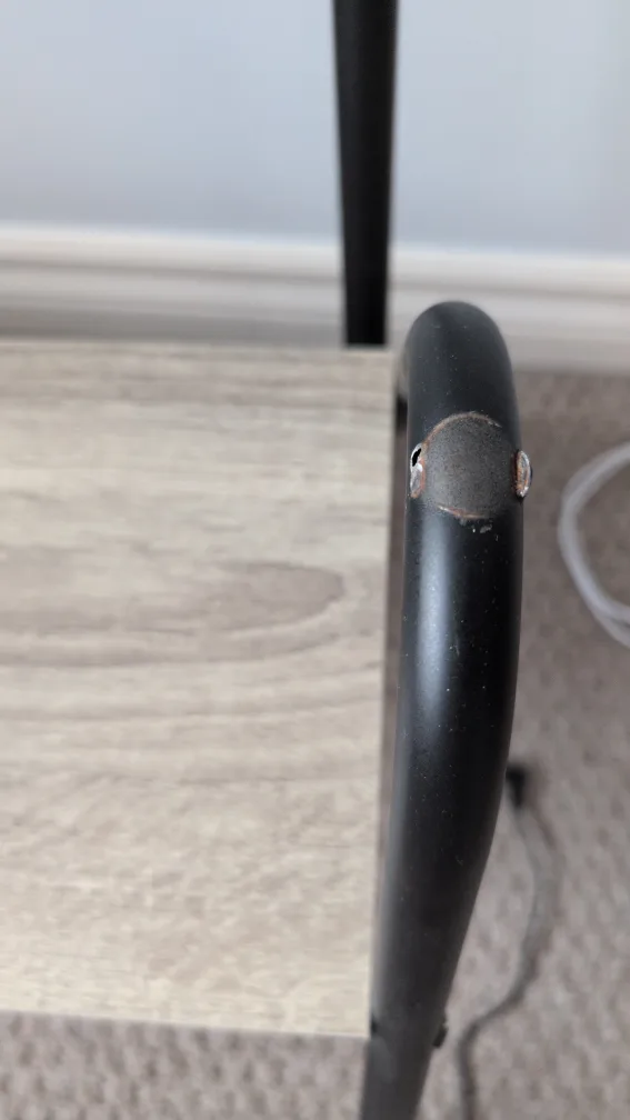 Clothing Rack with Shelf -  Damage image indicator(2)