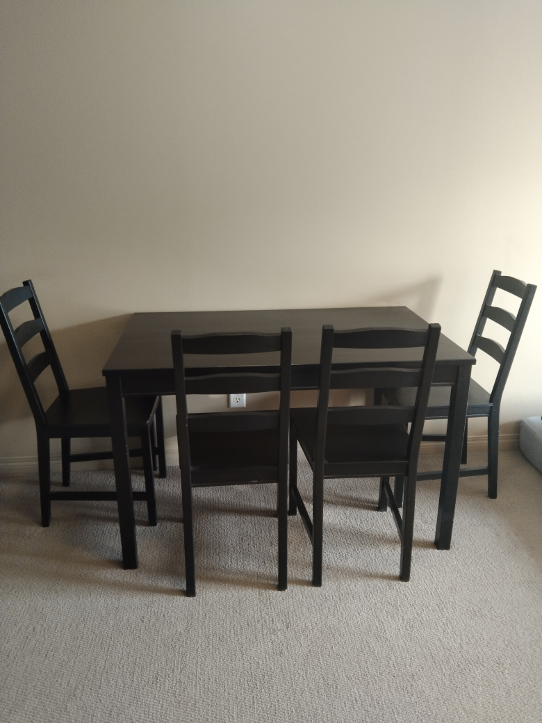 Dining Table and Four Chairs Set - photo 2