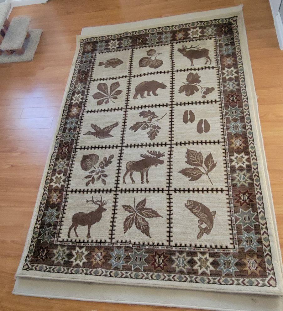 Large Area Rug - Wildlife Theme