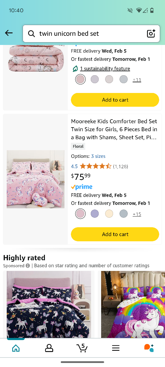 Mooreeke Unicorn Twin Comforter Bed Set & Mermaid Tail Blanket - photo 3