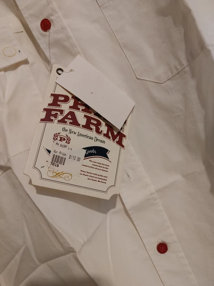 SUPER RARE PHAT FARM OG MENS L/S SHIRT SIZE L BRAND NEW! image indicator(4)