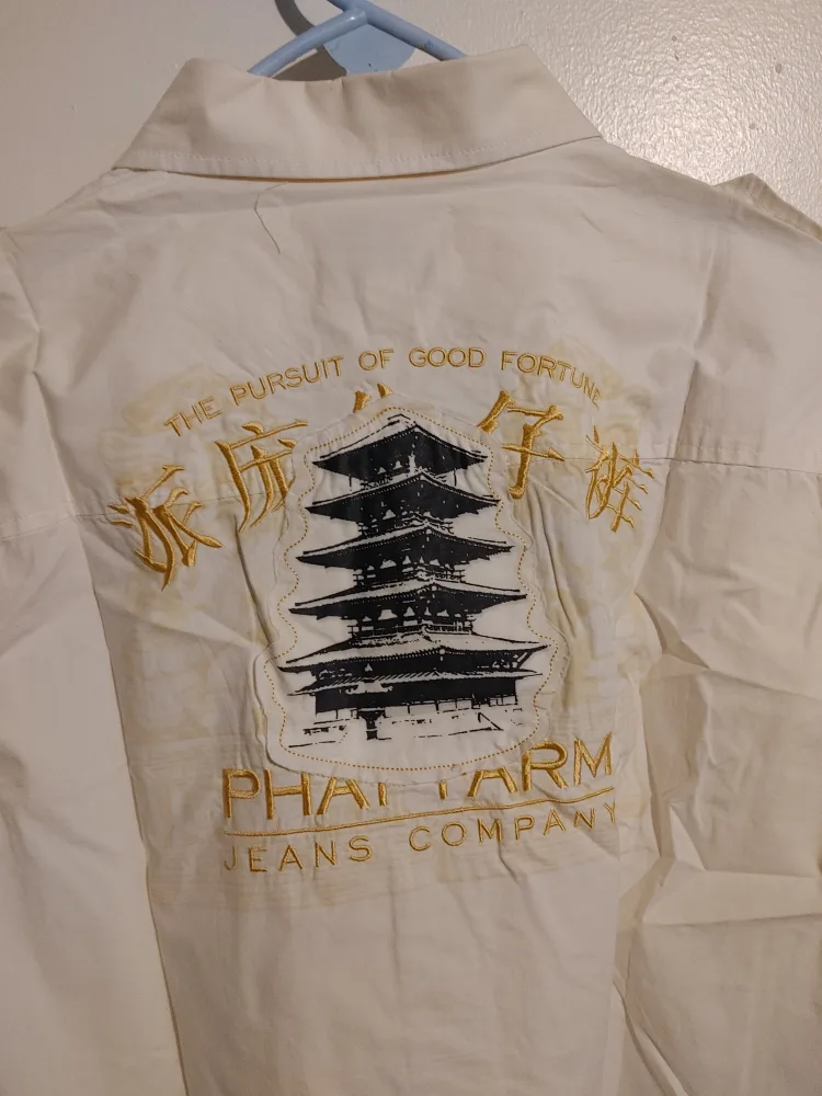 SUPER RARE PHAT FARM OG MENS L/S SHIRT SIZE L BRAND NEW! image indicator(5)