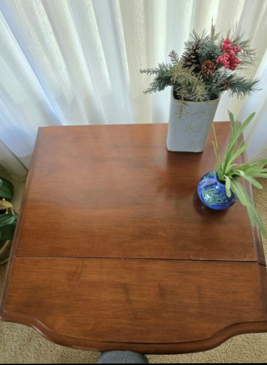 Vintage Teak Wood Drop-Leaf Table - photo 4