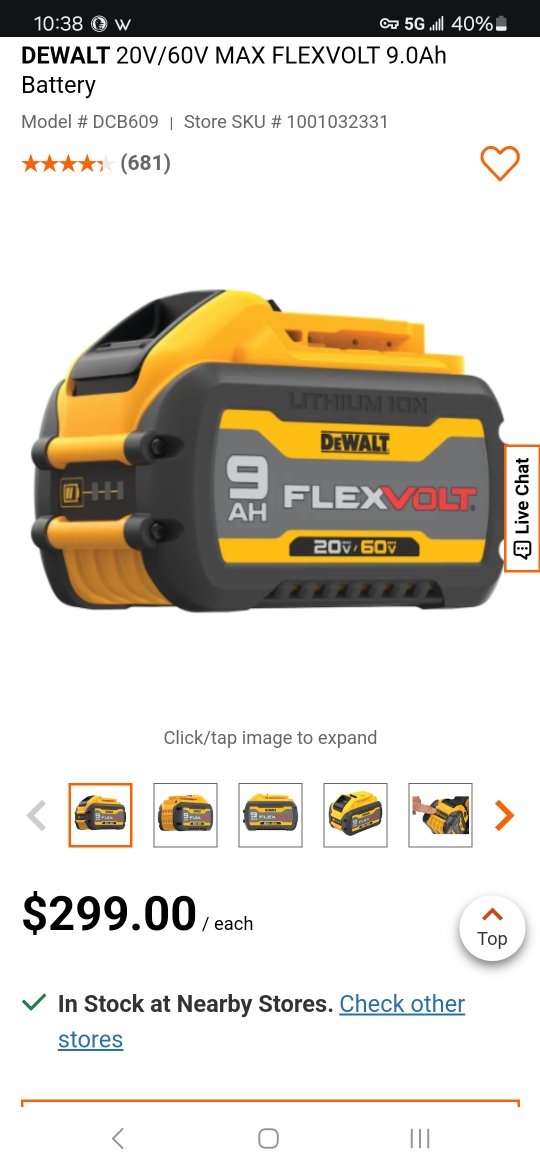 DEWALT 20V/60V MAX FLEXVOLT 9.0Ah Battery with Charger - photo 2