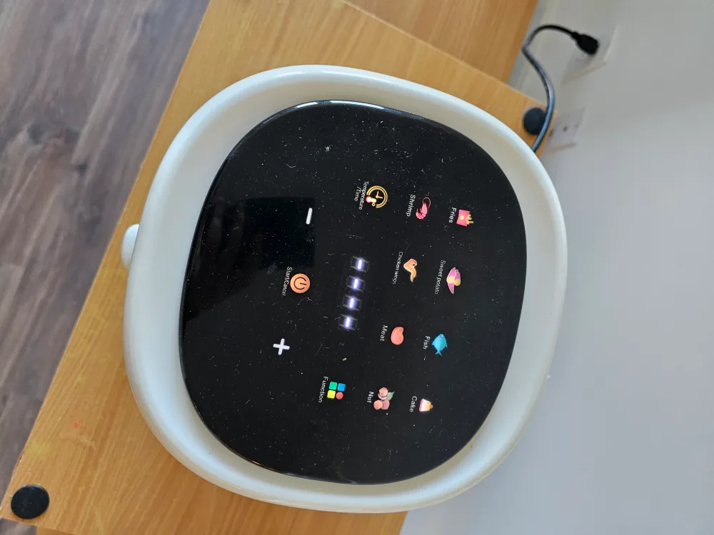 Glass Air Fryer 360° Panoramic, White, 4.5L image indicator(3)