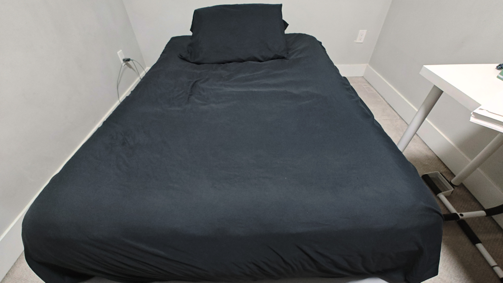 Double bed frame with mattress