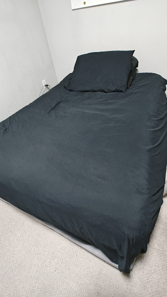 Double bed frame with mattress - photo 2