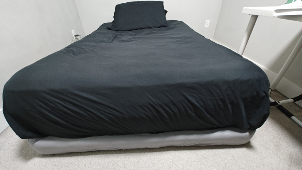 Double bed frame with mattress - photo 3