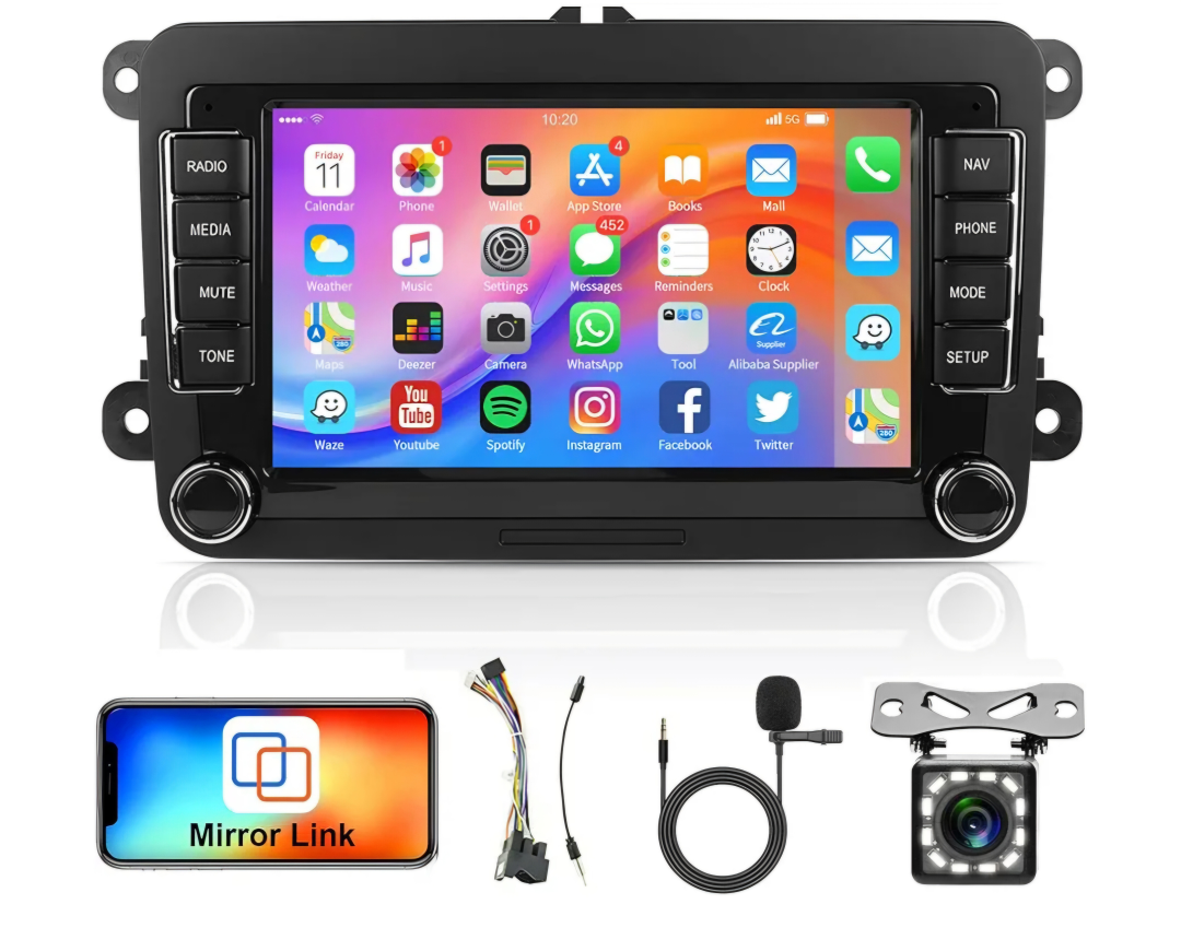 Android 13 for VW - GPS, Bluetooth, Mirror Link + Camera - photo 2