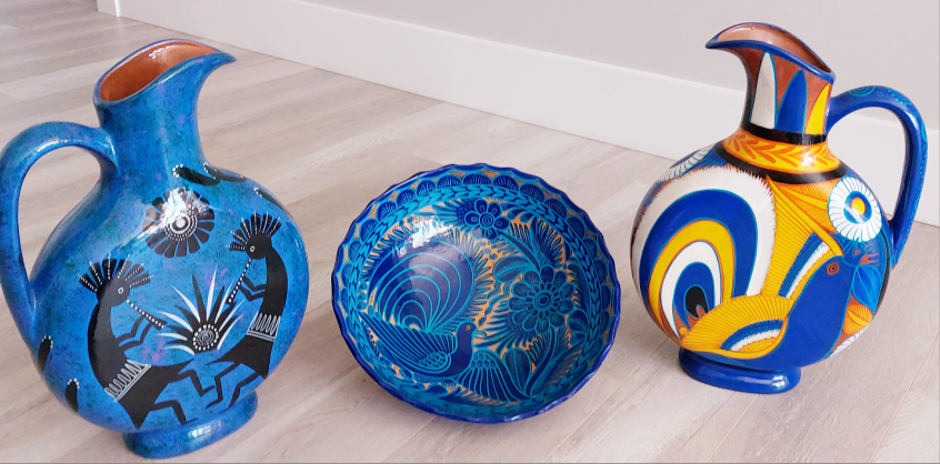 Hand-painted Talavera Pottery Set