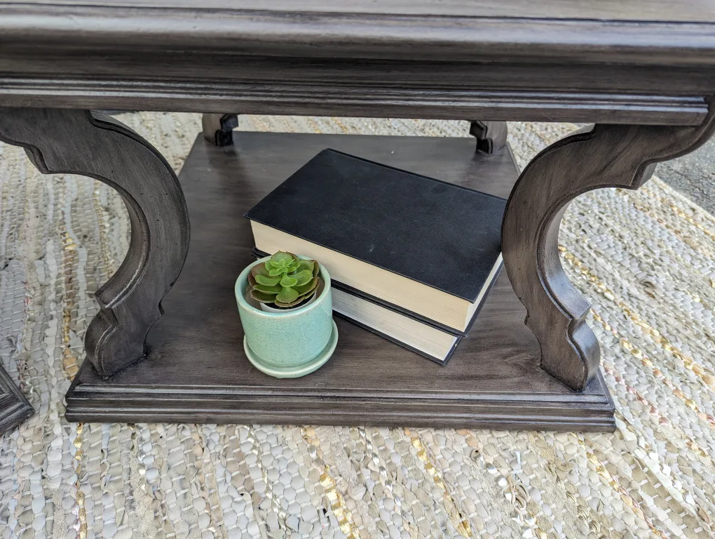 Newly refinished side tables with hand-tiled mosaic patterns image indicator(7)