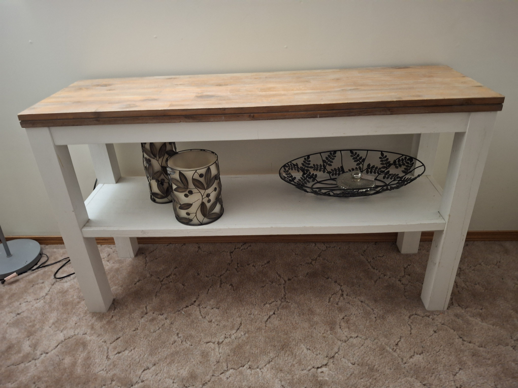 Console Table with Shelf