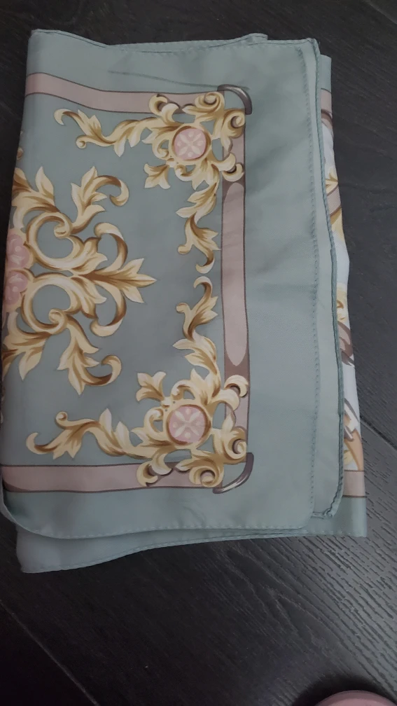 Vintage Pastel Green Silk Scarf #freecycle