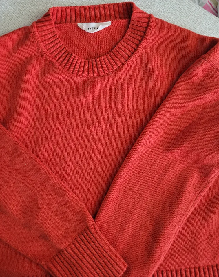 Everlane Red Crew Neck Sweater image indicator(2)