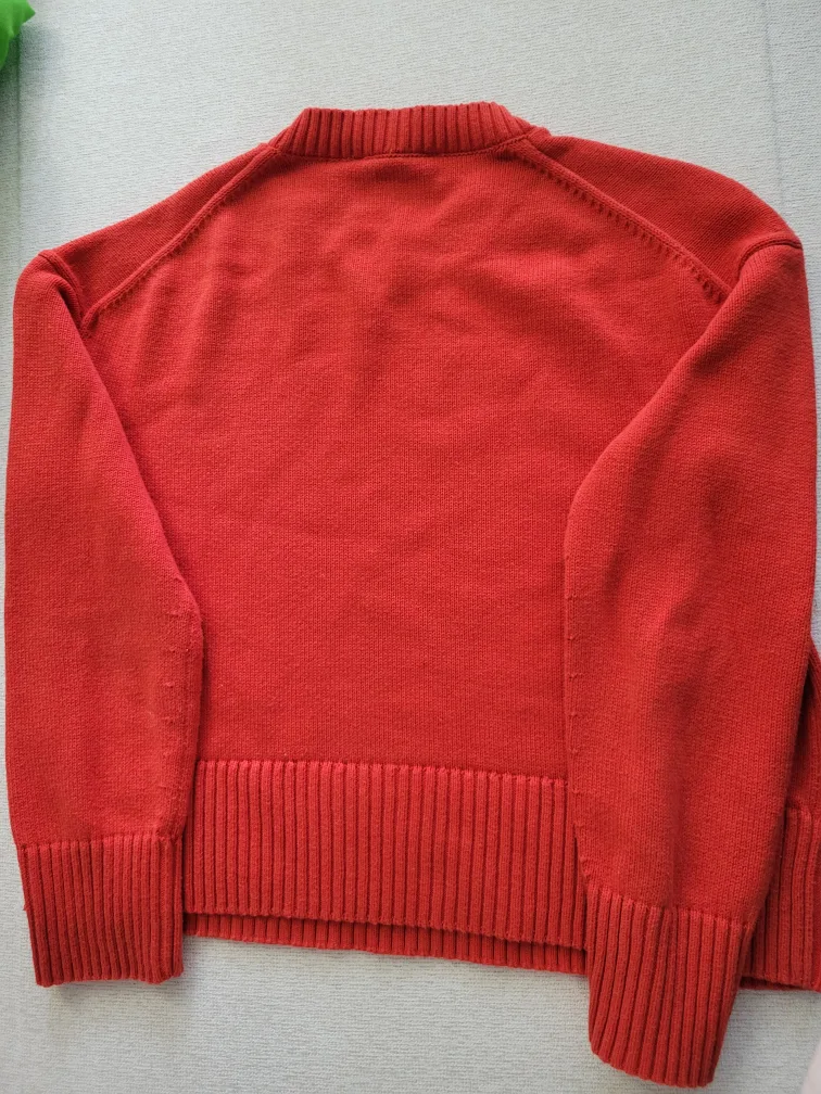 Everlane Red Crew Neck Sweater image indicator(3)