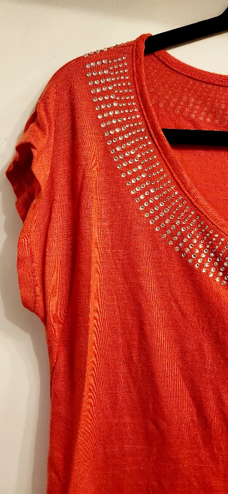 Orange Rhinestone Top image indicator(2)