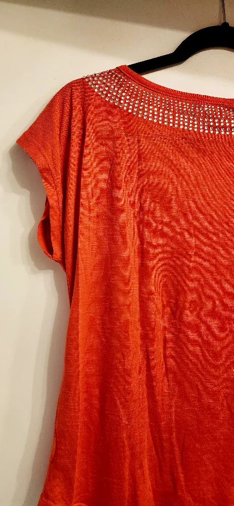 Orange Rhinestone Top image indicator(6)