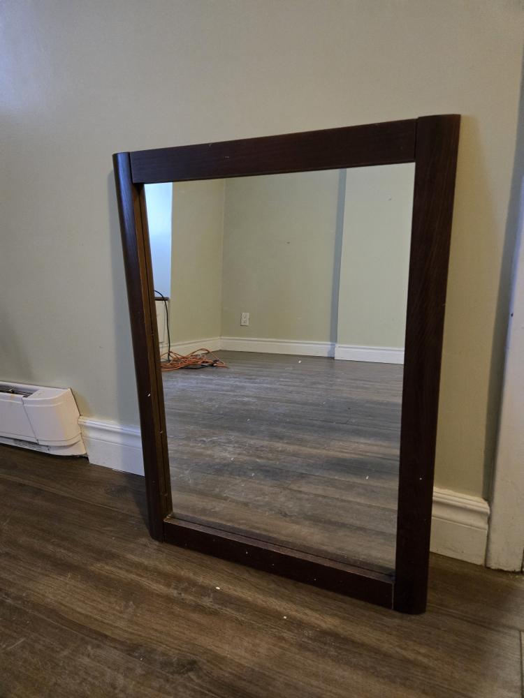Two identical Dark Brown  Framed Mirrors . - photo 4