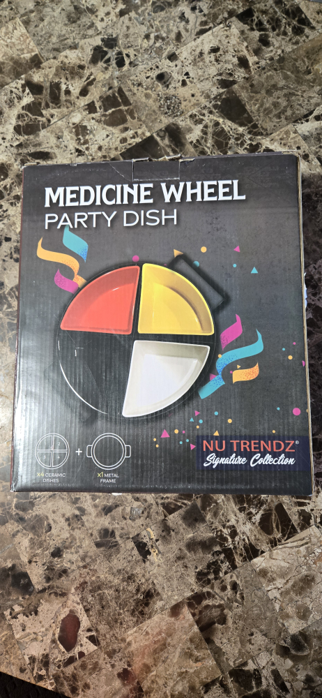 Beautiful brand new Medicine wheel party dish