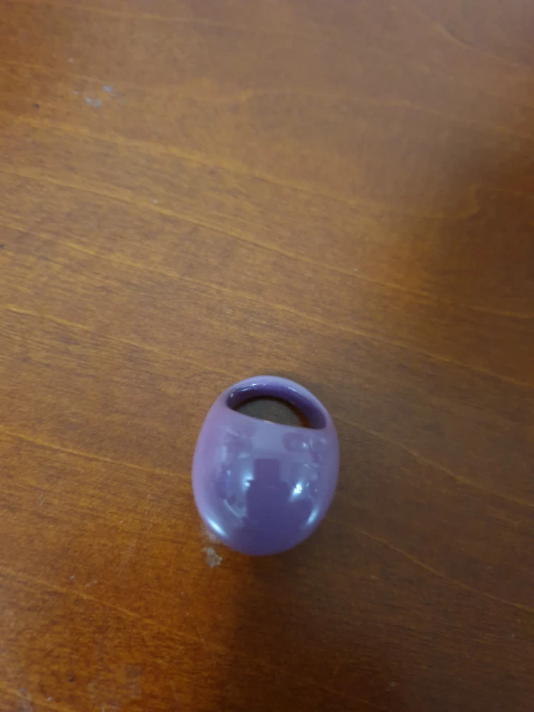 Purple Oval Ring Holder