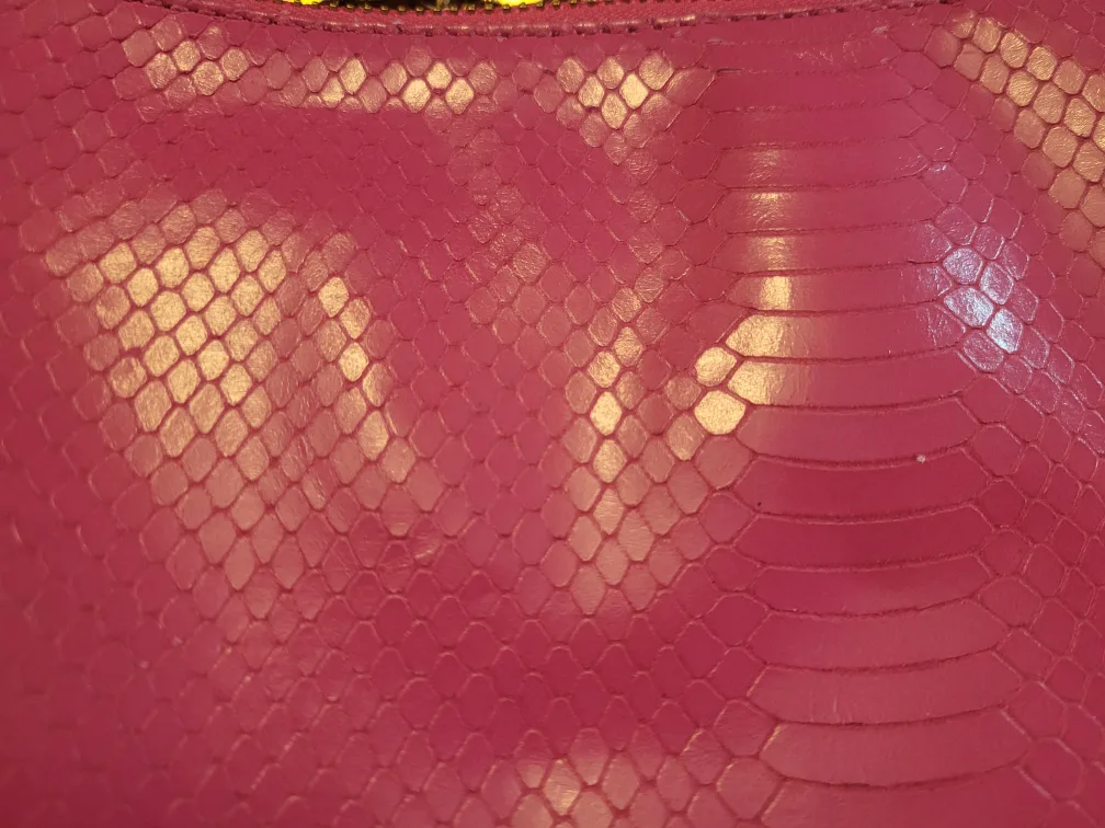 Ralph Lauren Pink Snakeskin Crossbody Bag image indicator(6)