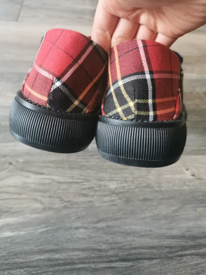 REREJOY Red Plaid Loafer Shoes - Size 41 image indicator(3)