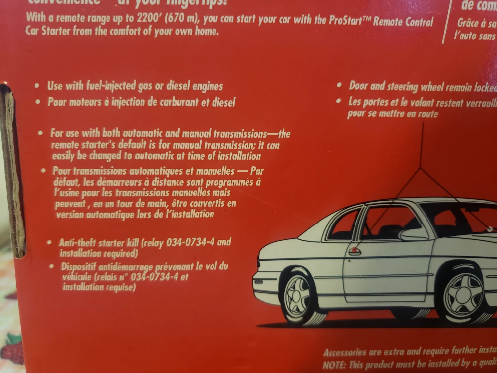 ProStart Remote Car Starter System - photo 3