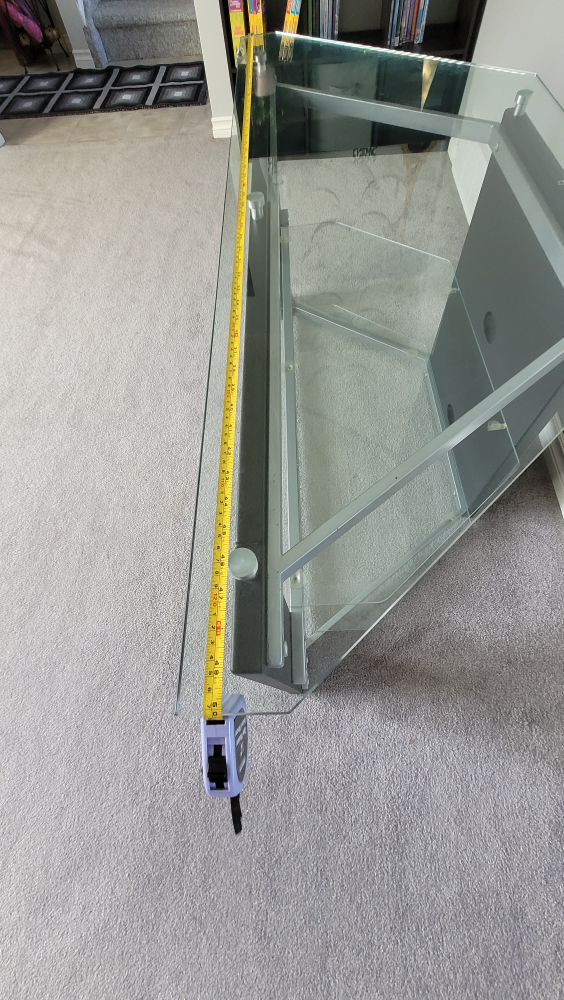 Corner TV Stand with Glass Shelves - photo 5