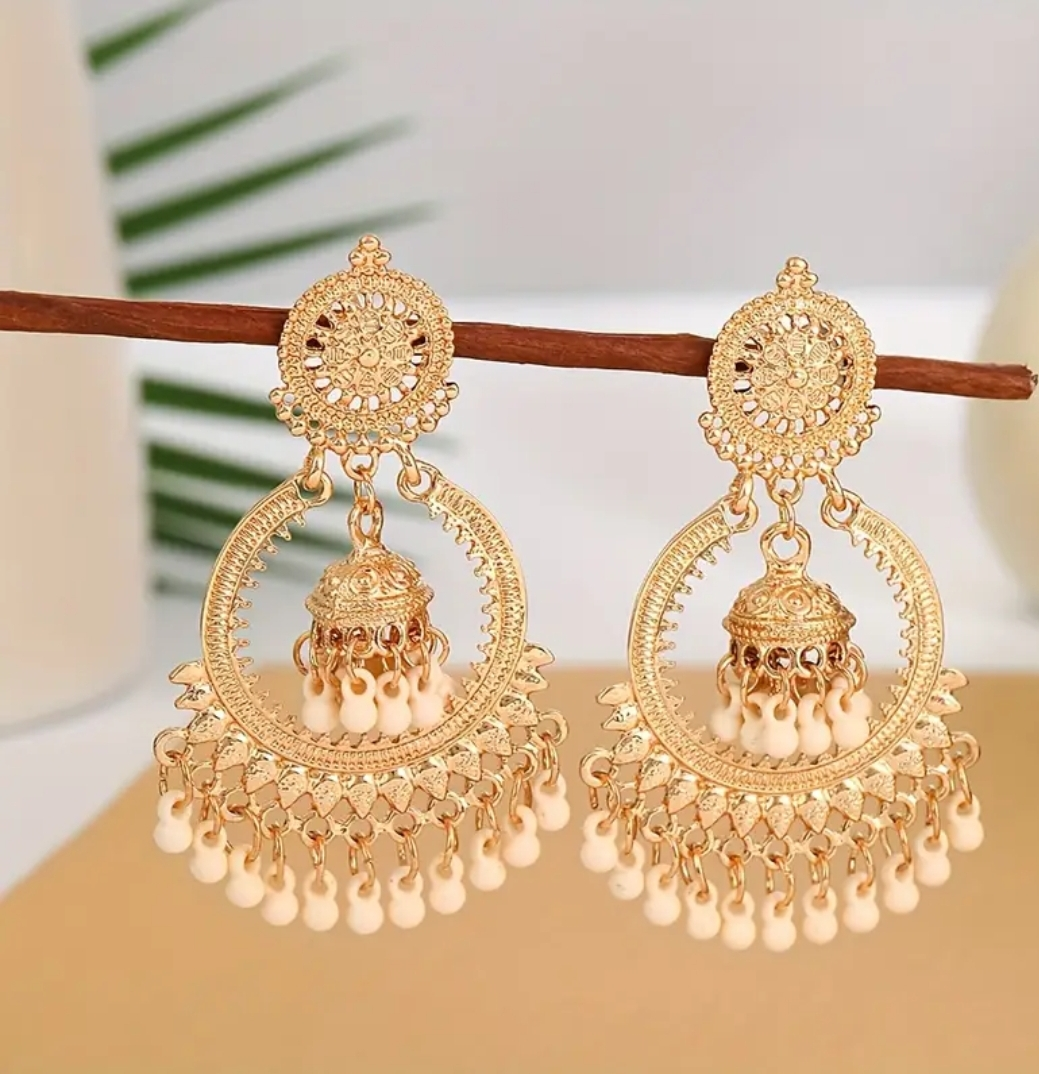 Elegant Gold Dangle Earrings - Set of 5 Pairs - photo 4