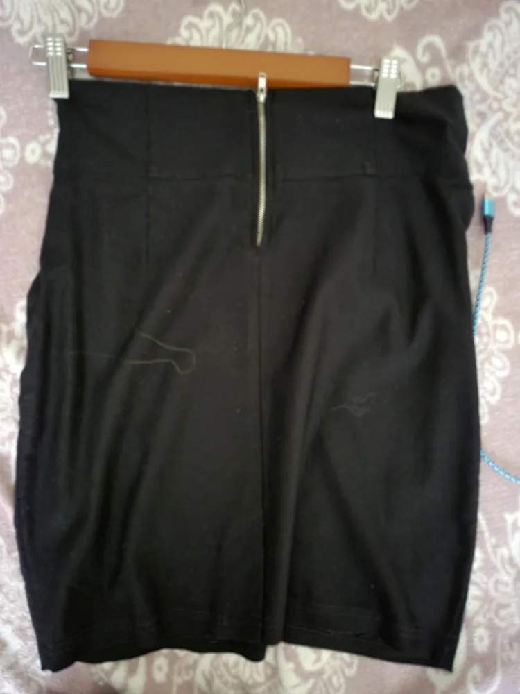 Women's Skirt Bundle: Black skirt, blue velvet floral, plaid image indicator(3)