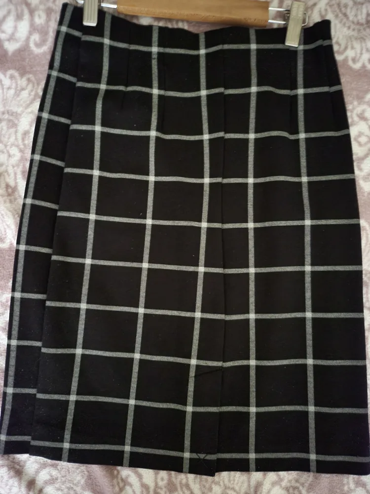 Women's Skirt Bundle: Black skirt, blue velvet floral, plaid image indicator(5)