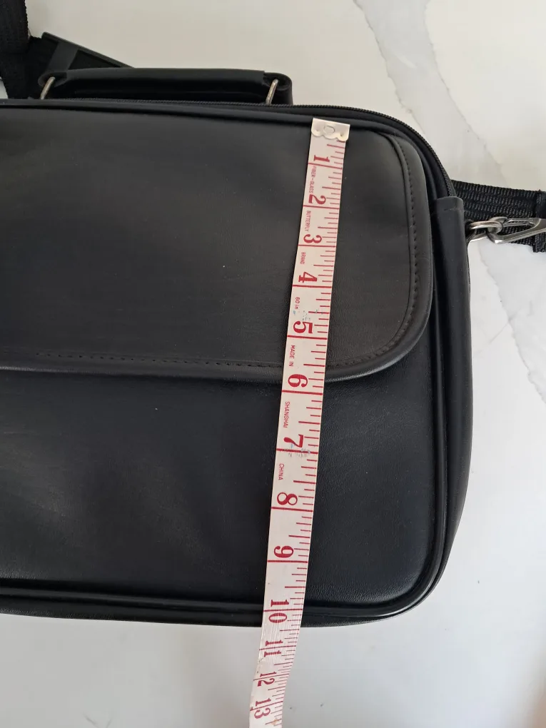 🏈Black Laptop Messenger Bag image indicator(8)