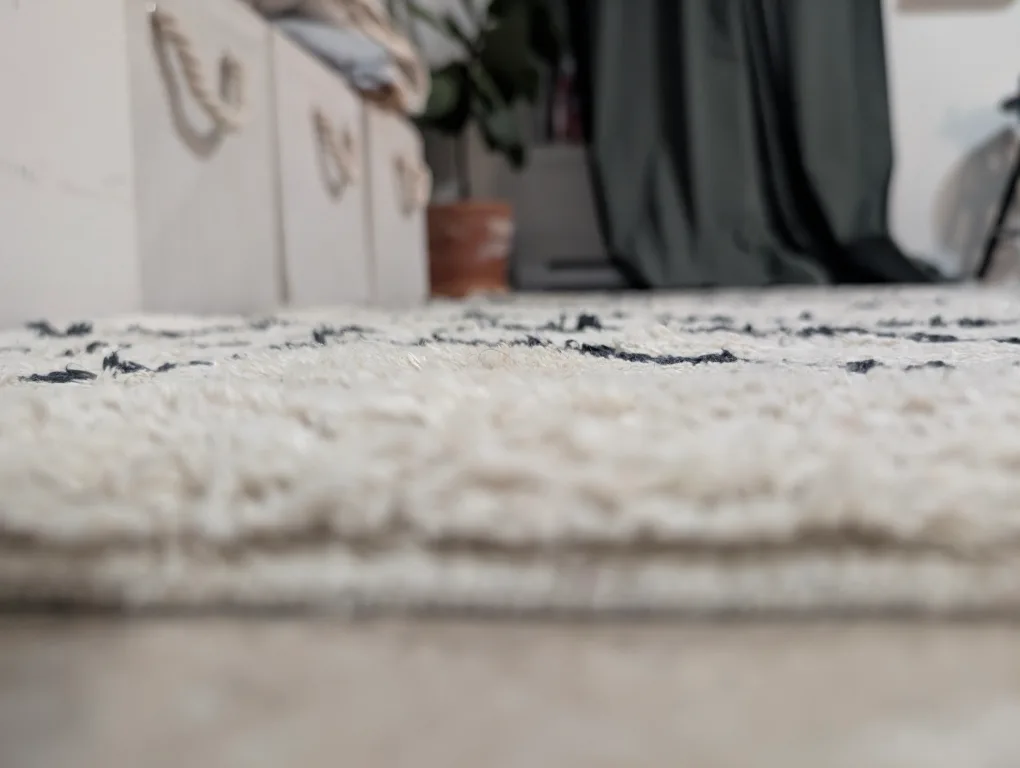 Cream and Black Chevron Rug image indicator(3)