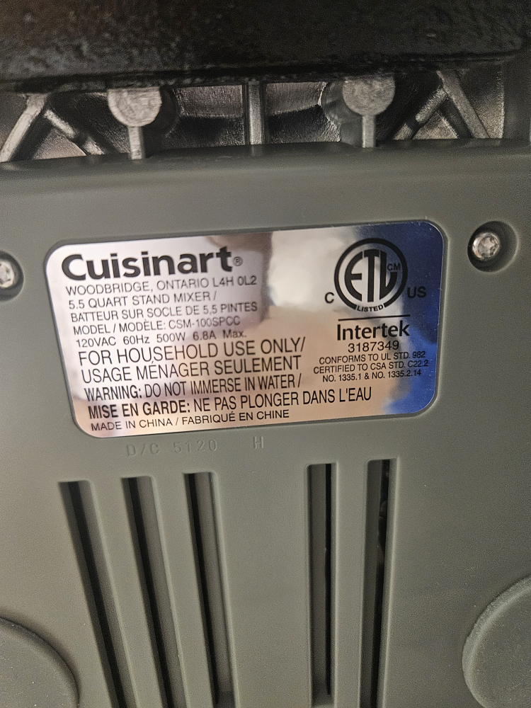 Cuisinart 5.5 Quart Stand Mixer - photo 4