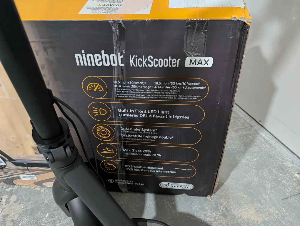 Brand New Segway Ninebot Max Kickscooter Electric Scooter image indicator(9)
