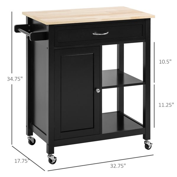 Wood Top Kitchen Cart - Brand New - photo 2