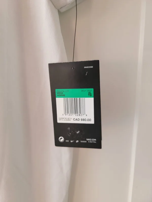 Nike Dri-FIT Golf Polo - Size XL - White image indicator(3)