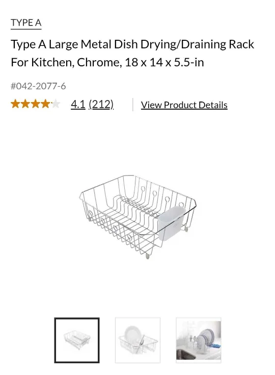 Metal Dish Drying/Draining Rack #freecycle image indicator(3)