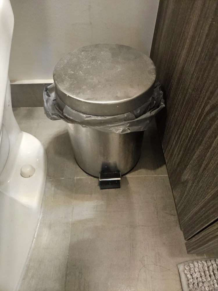 Small Stainless Steel Step Trash Can thumbnail