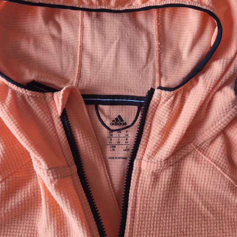 Adidas Terrex Women's Orange Hoodie Jacket Size L image indicator(2)