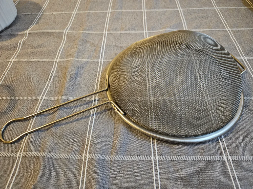 Stainless Steel Fine Mesh Strainer - approx 10 inch Diameter 🏈 image indicator(3)