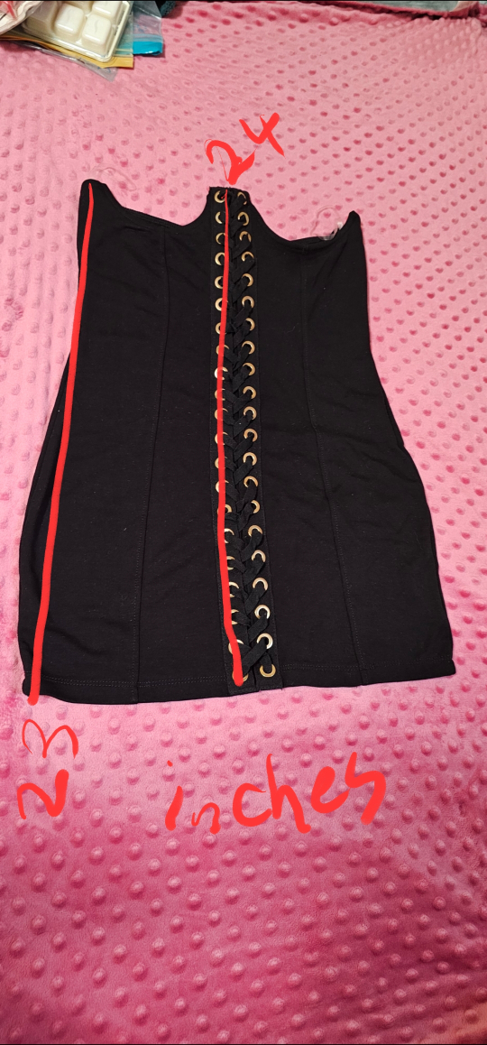 Black Lace-Up Mini Dress Size Small - photo 3
