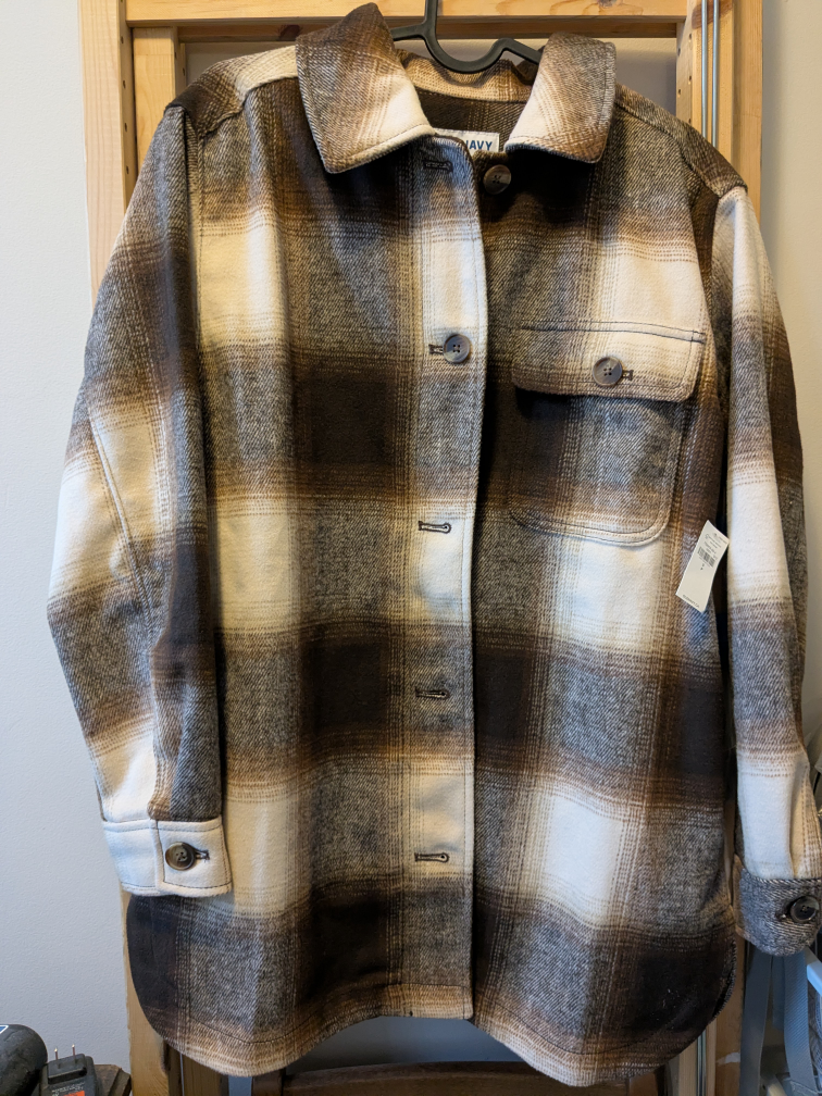 Old Navy Flannel Shirt Jacket - Size Small - photo 2